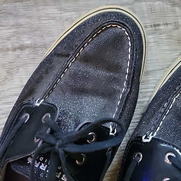 Woman size 12 Black Sparkley Sherry's - Picture 2 of 4